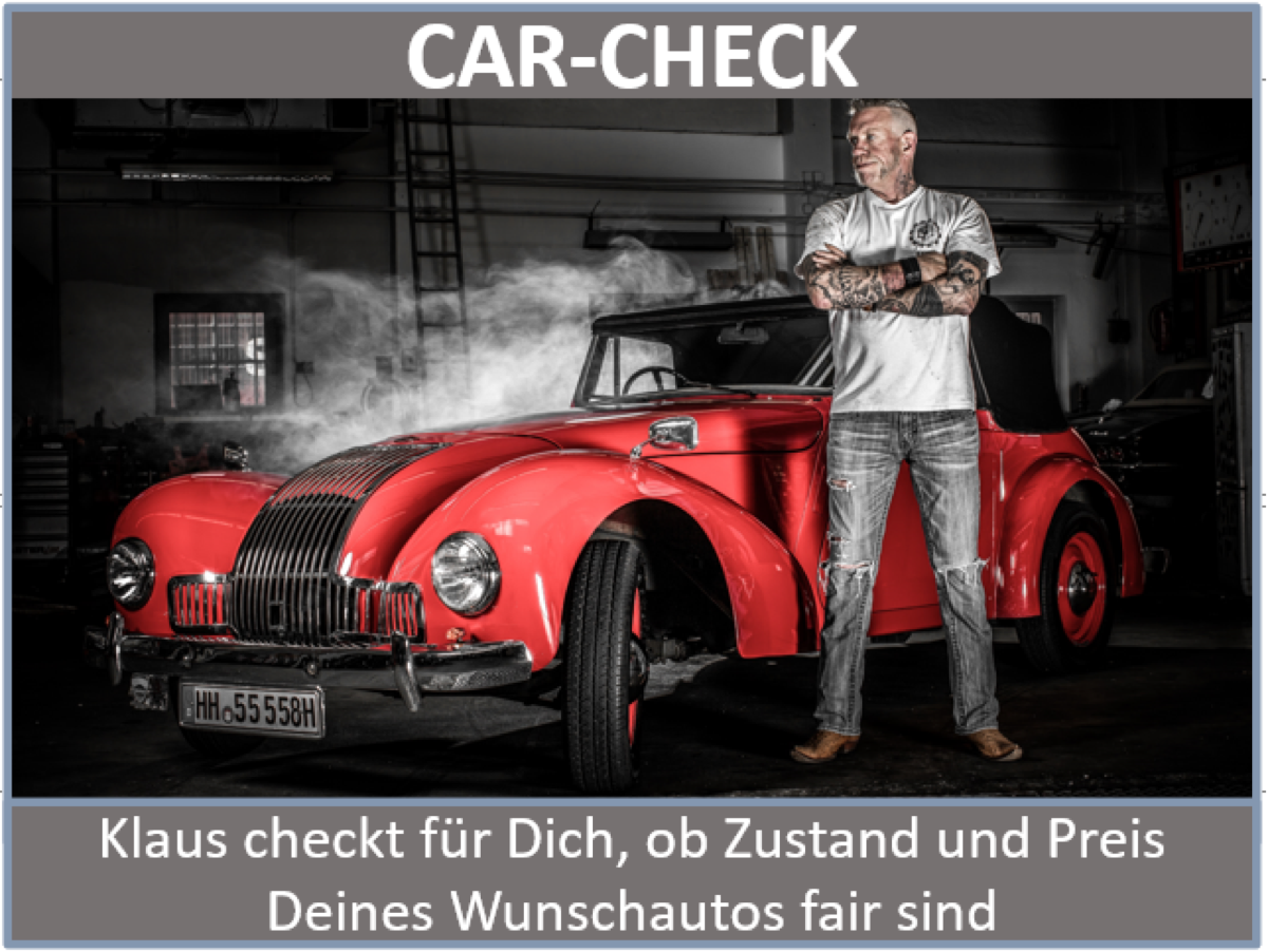 Klaus mit klassischem US-Car